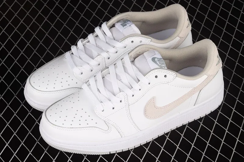 All categories Air Jordan Jordan series basketball shoes Air Jordan 1 Low Air Jordan 1 Low AJ1 Joe 1 low-top beige white gray cultural and leisure sports sneakers CZ0775-100